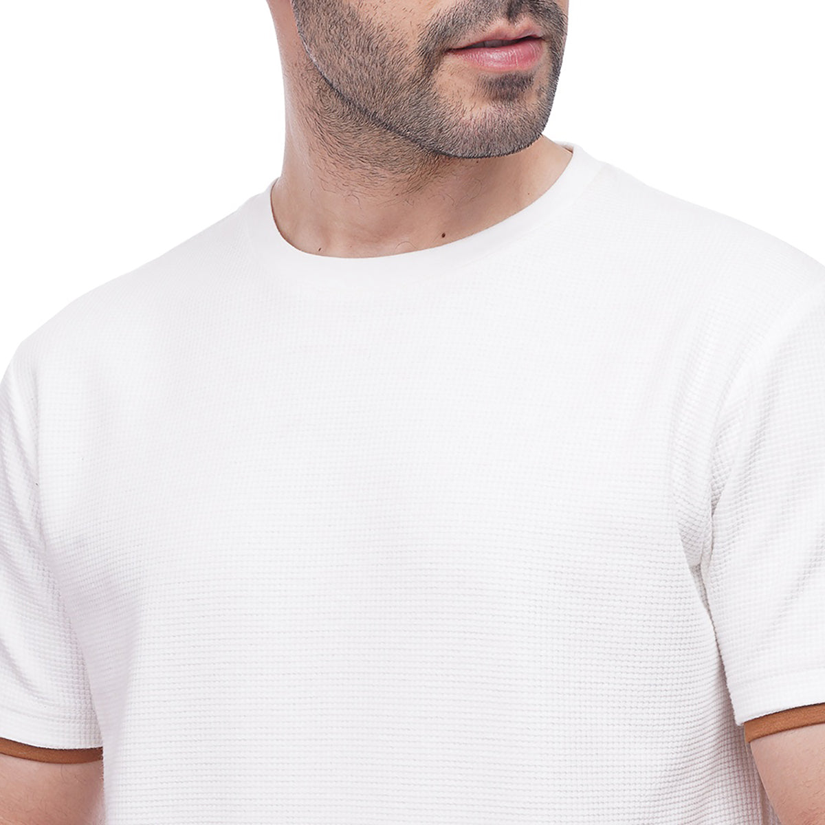 Coup – Texture Solid T-Shirt For Men
