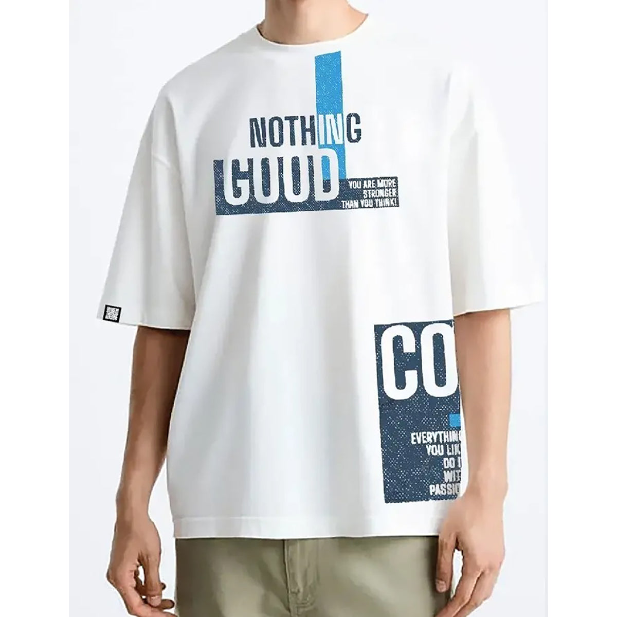 Coup  – Oversized cotton T-shirt with short sleeves