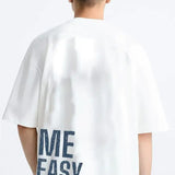 Coup  – Oversized cotton T-shirt with short sleeves