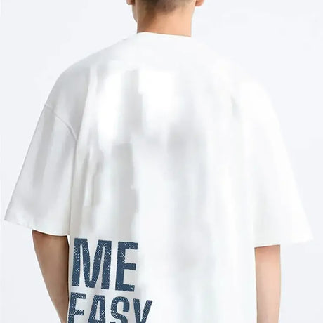 Coup  – Oversized cotton T-shirt with short sleeves