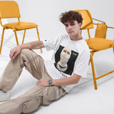 Coup  – Printed Relaxed Cut Crew Neck T-Shirt