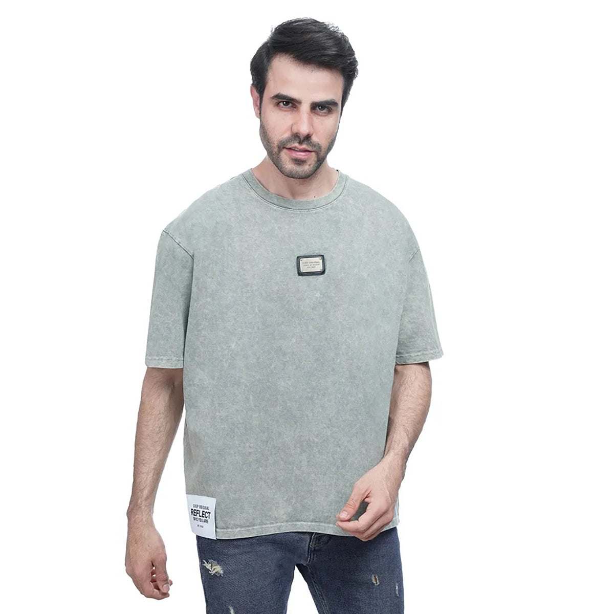 Coup – Solid Wached T-Shirt for Men