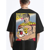 Coup – Tiger Mask Printed T-Shirt with Short Sleeves