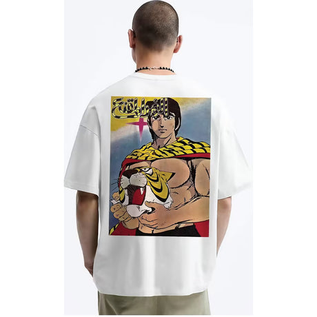 Coup – Tiger Mask Printed T-Shirt with Short Sleeves