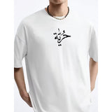 Coup – Text Print T-Shirt with Short Sleeves