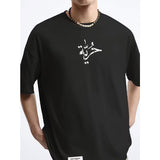 Coup – Text Print T-Shirt with Short Sleeves