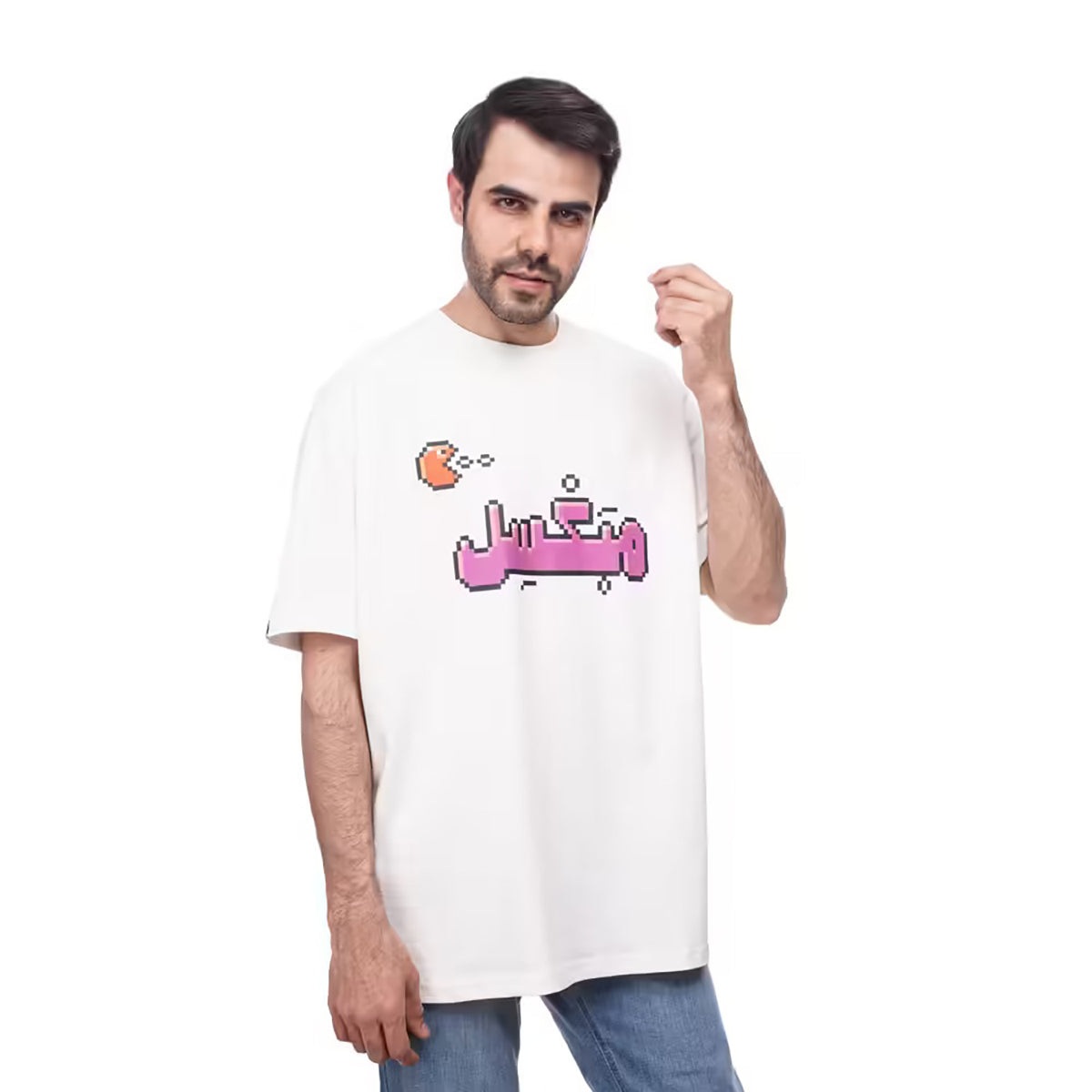 Coup – Arabic Text Knitted T-Shirt for Men