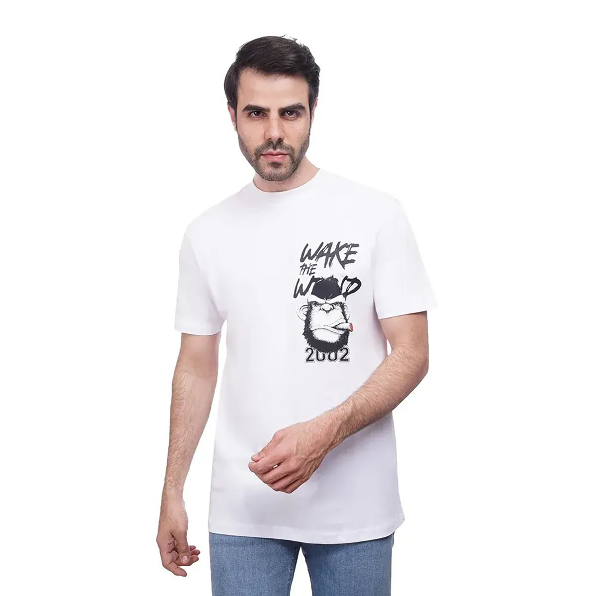 Coup  – Coup Print Crew Neck T-Shirt Short Sleeve