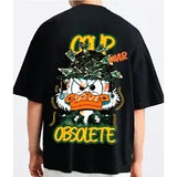 Coup  – Oversize Printed Cotton T-Shirt