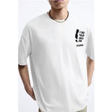 Coup – Text Print T-Shirt with Short Sleeves