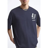 Coup – Text Print T-Shirt with Short Sleeves