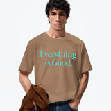 Coup – Text Print T-Shirt with Short Sleeves