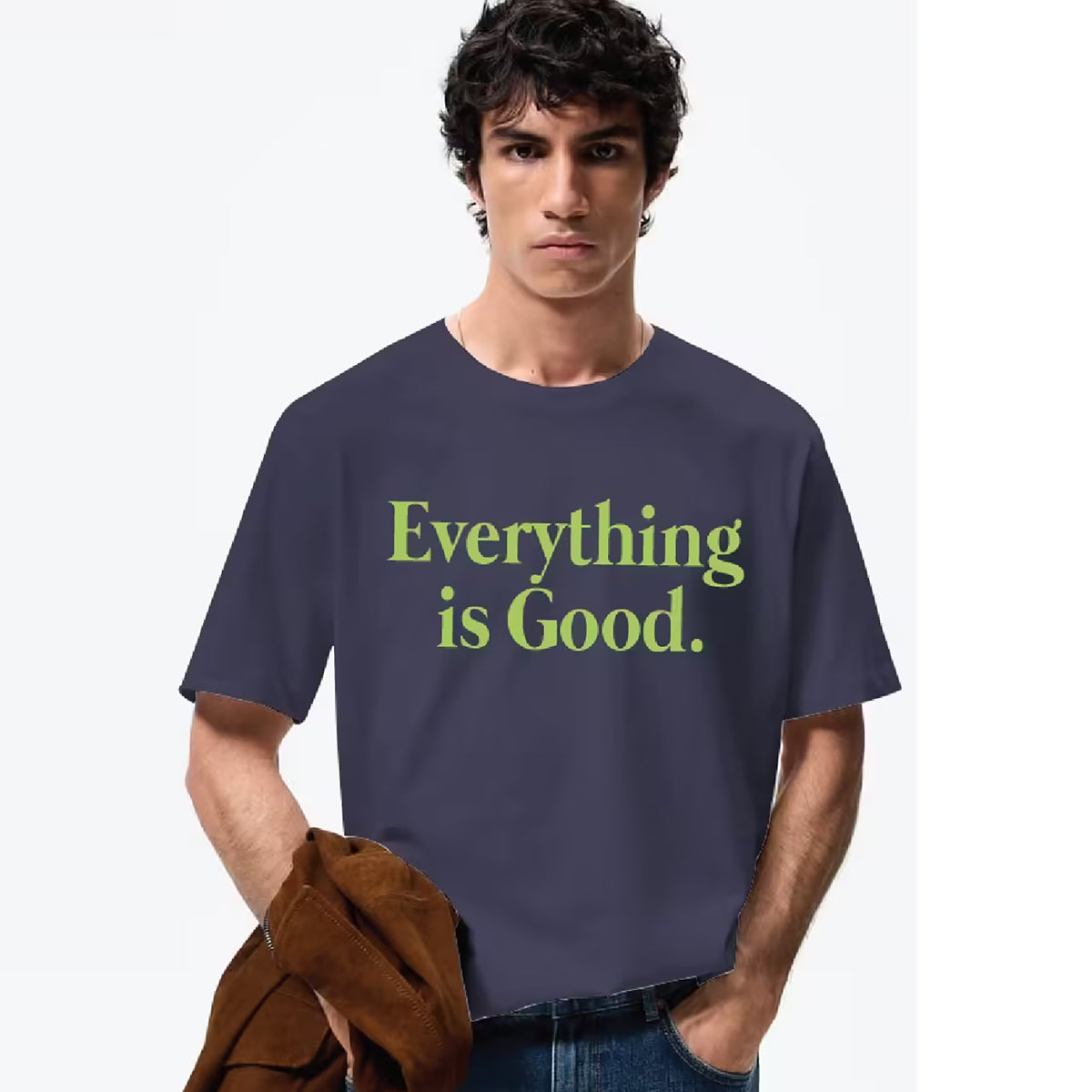 Coup – Text Print T-Shirt with Short Sleeves