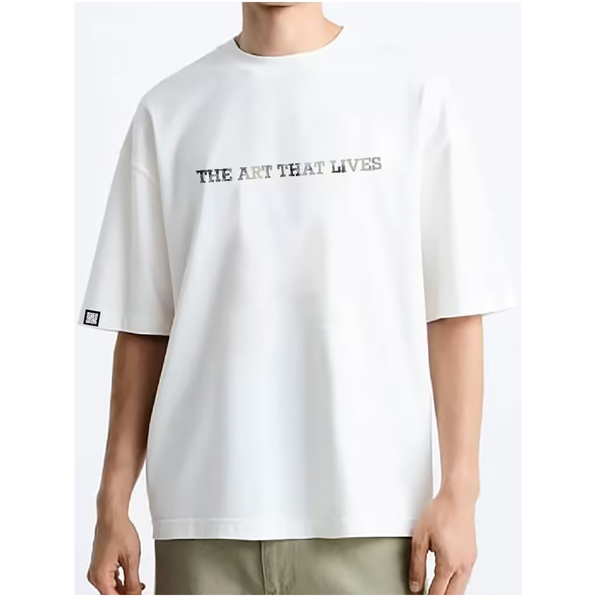 Coup – Text Print T-Shirt with Short Sleeves