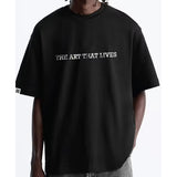 Coup – Text Print T-Shirt with Short Sleeves