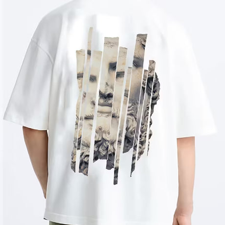 Coup – Text Print T-Shirt with Short Sleeves
