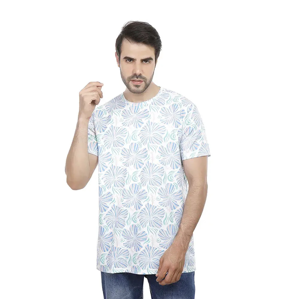 Coup – Flower T-Shirt With Short Sleeves