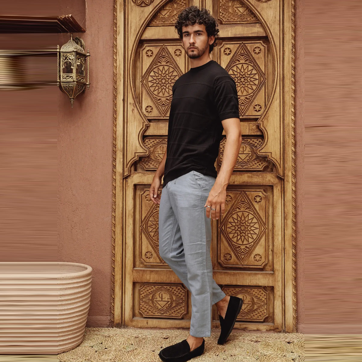 Coup -  Plain Woven T-Shirt