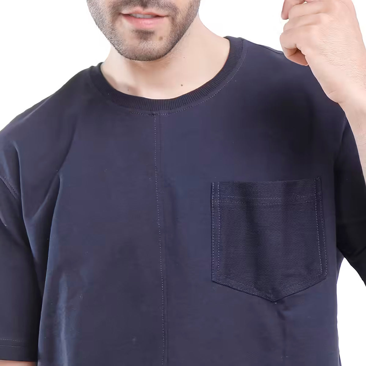 Coup – Texture Solid T-Shirt For Men with Pocket