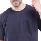 Coup – Texture Solid T-Shirt For Men with Pocket