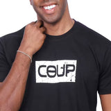 Coup – Text Print T-Shirt with Short Sleeves