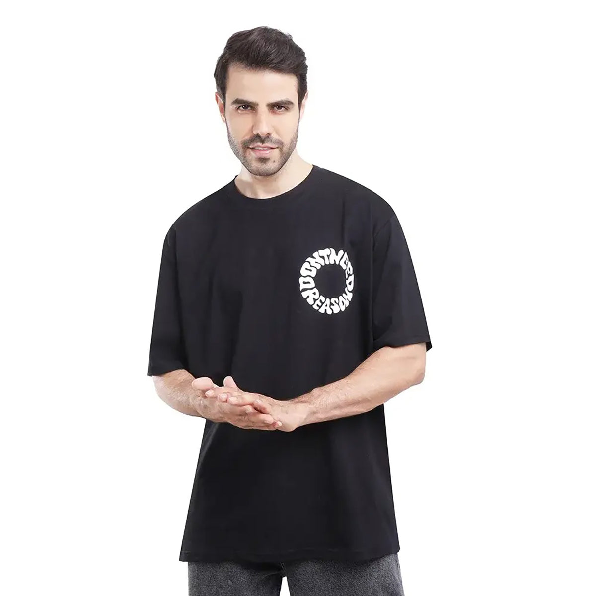 Coup  – Circle Print Cotton T-Shirt