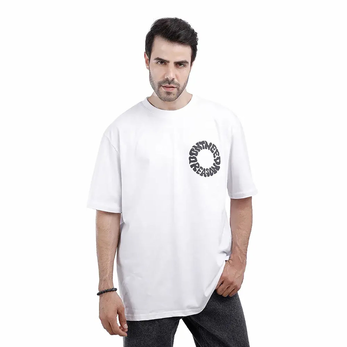 Coup  – Circle Print Cotton T-Shirt