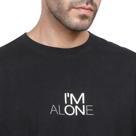 Coup  – Text Print T-Shirt with Short Sleeves