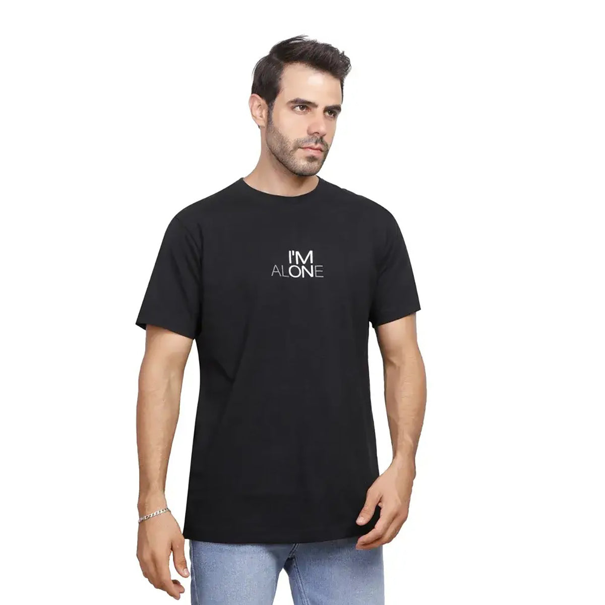 Coup  – Text Print T-Shirt with Short Sleeves