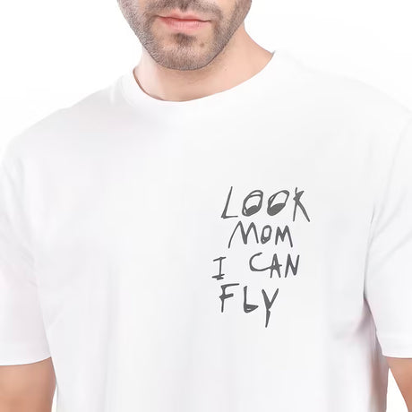 Coup – Text Print T-Shirt with Short Sleeves