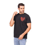 Coup – Heart Printed T-shirt With Short Sleeves