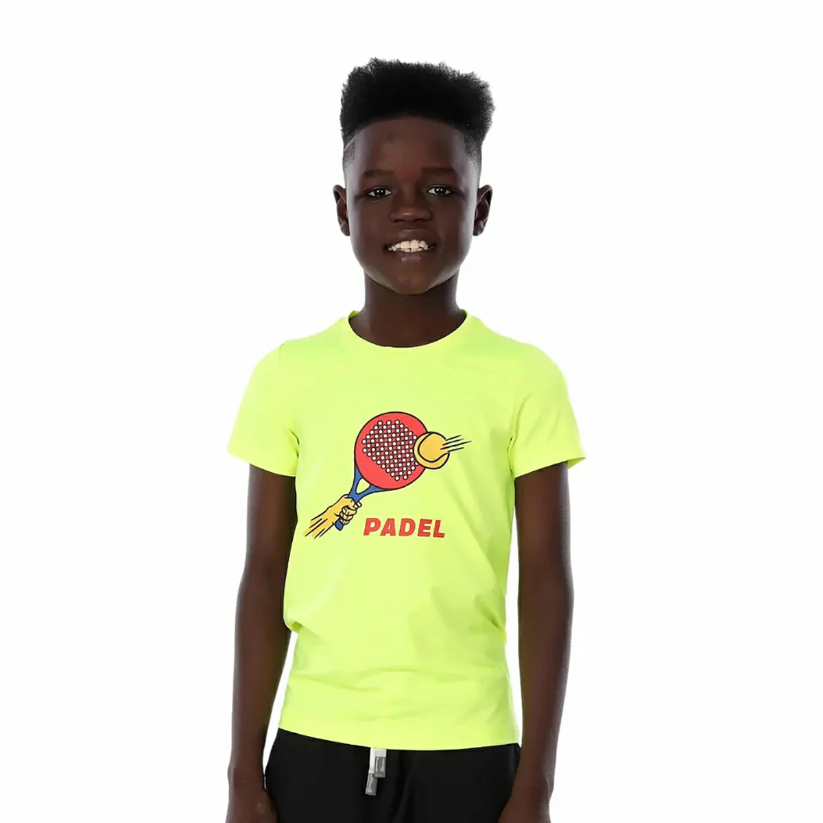Anja - Yellow Padel T-shirt 0101-For boys