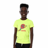 Anja - Yellow Padel T-shirt 0101-For boys