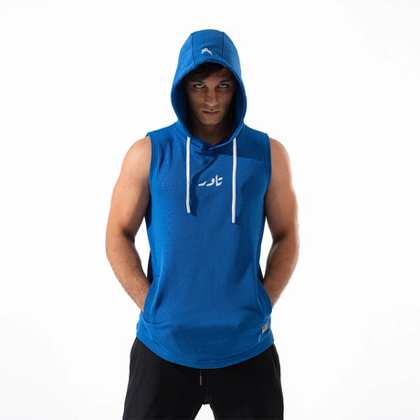 Taur - milton cotton oversized sleeveless with hoodie