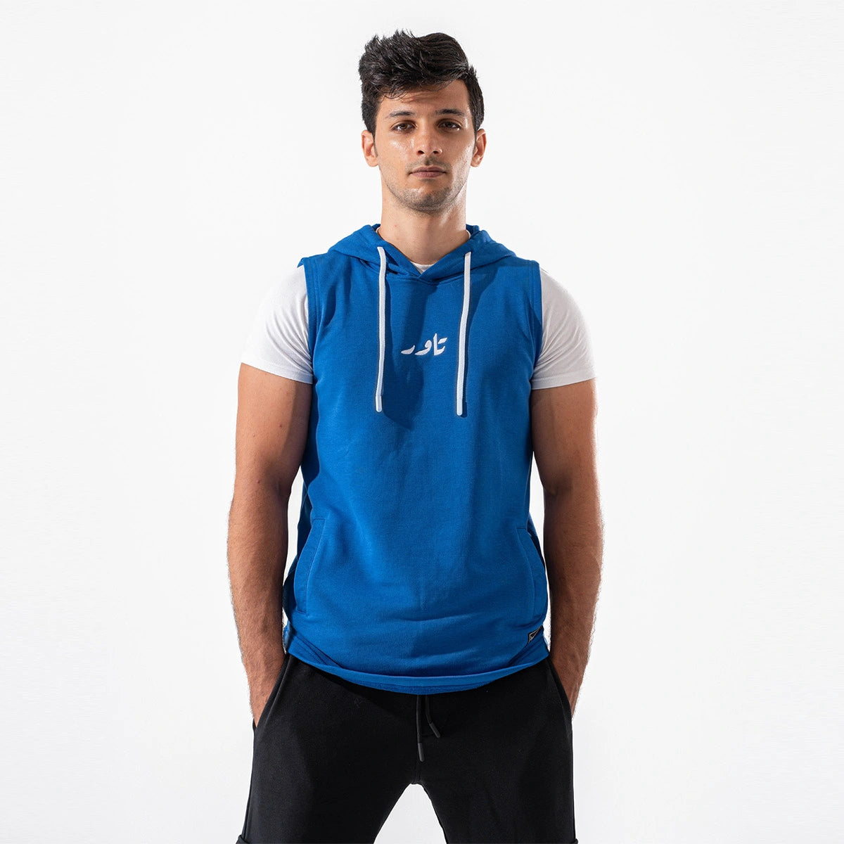 Taur - milton cotton oversized sleeveless with hoodie