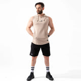 Taur - milton cotton oversized sleeveless with hoodie