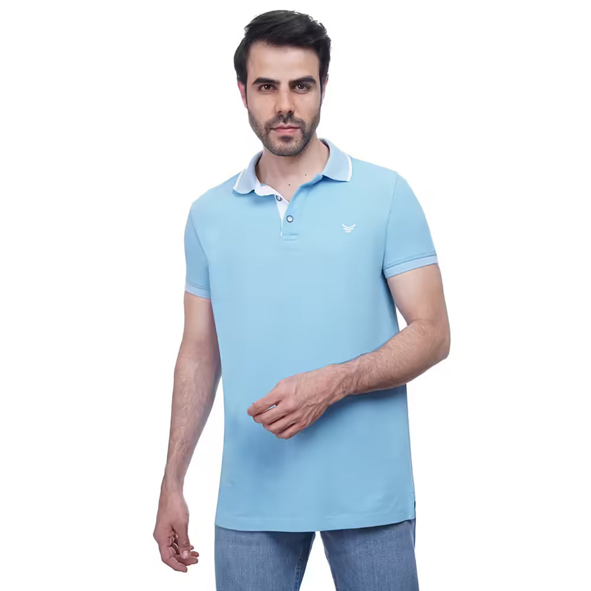 Coup – Solid Polo-shirt with Short Sleeves