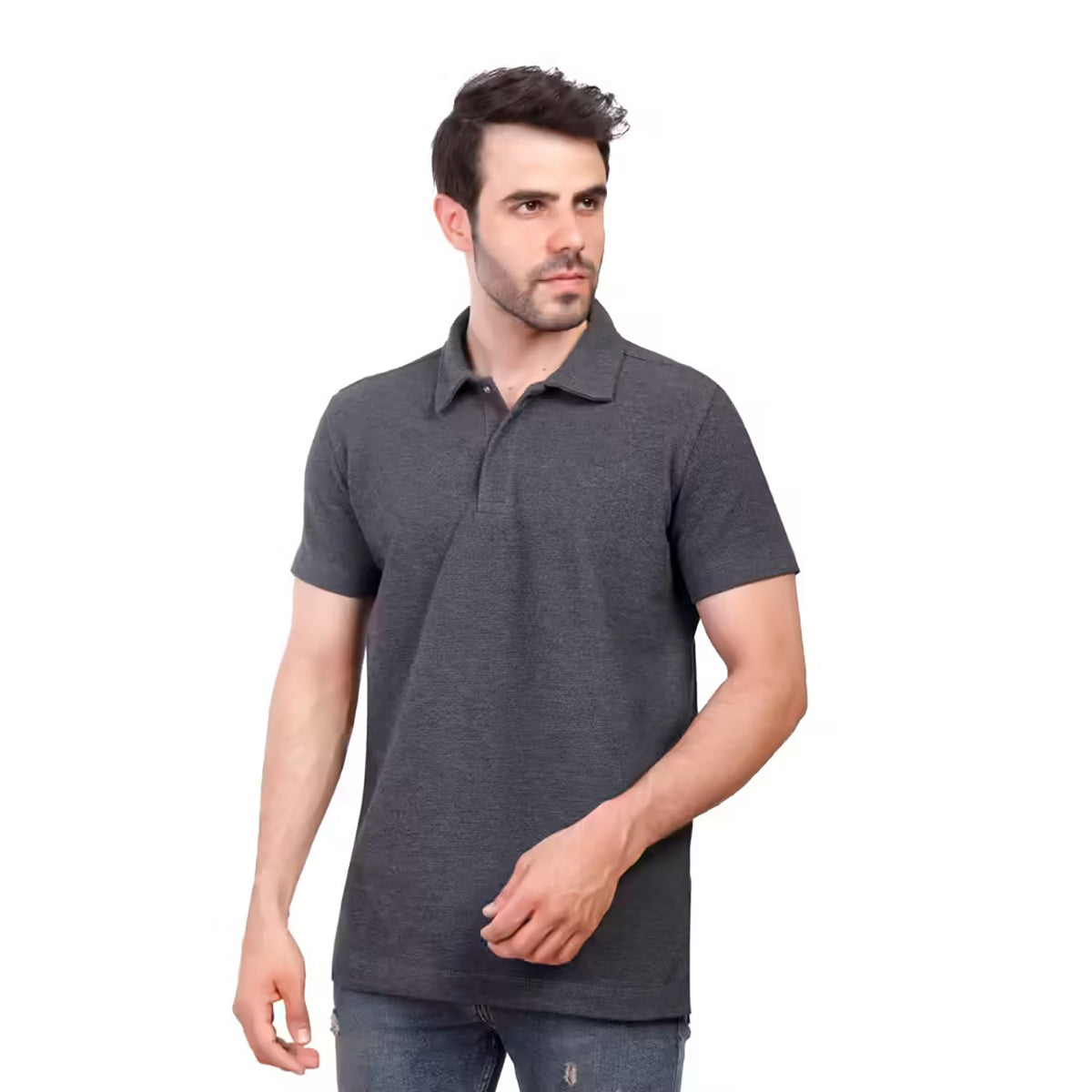 Coup – Solid Polo-Shirt with Short Sleeves