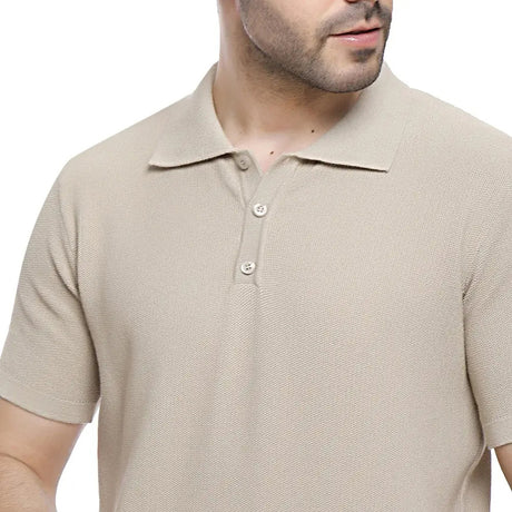 Coup – Solid Polo-shirt with Short Sleeves