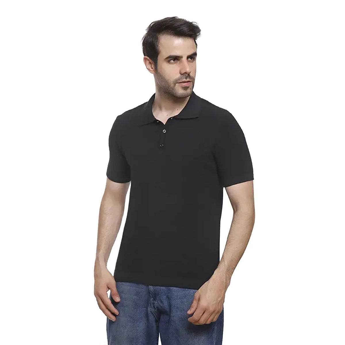 Coup – Solid Polo-shirt with Short Sleeves