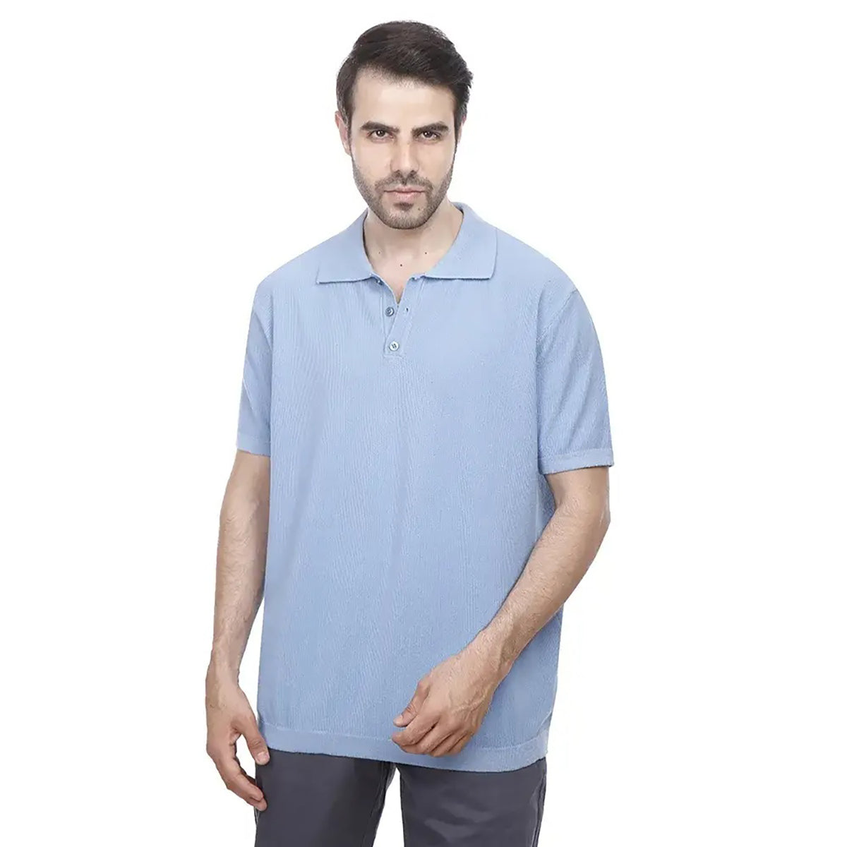 Coup – Solid Polo-shirt with Short Sleeves