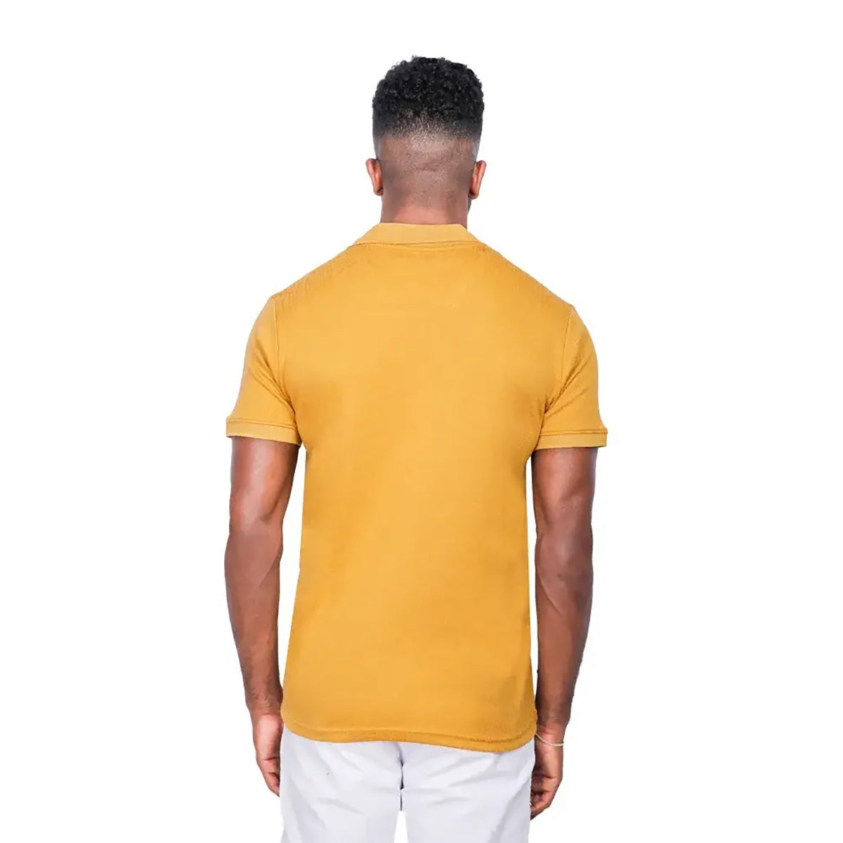 Coup – Men’s Slim Fit Slim Fit Plain Zippered Polo Collar T-Shirt