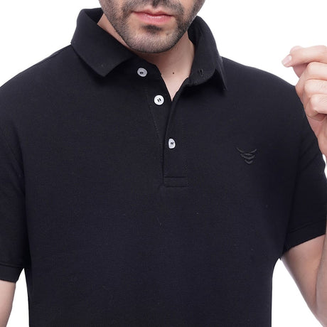 Coup – Solid Polo-shirt with Short Sleeves