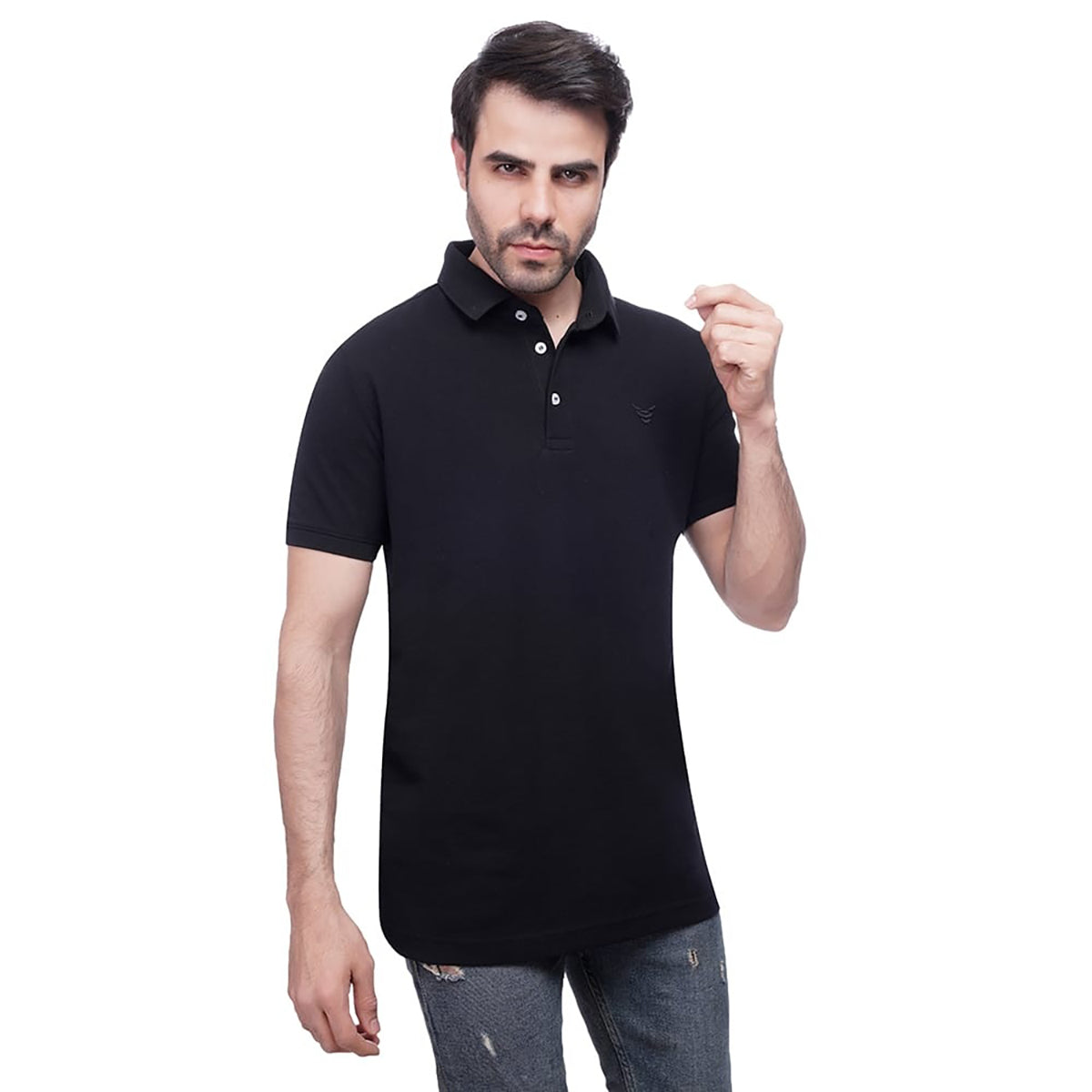 Coup – Solid Polo-shirt with Short Sleeves