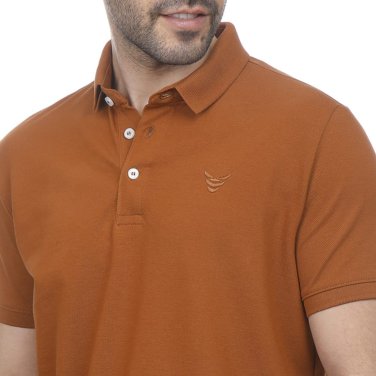 Coup – Solid Polo-shirt with Short Sleeves
