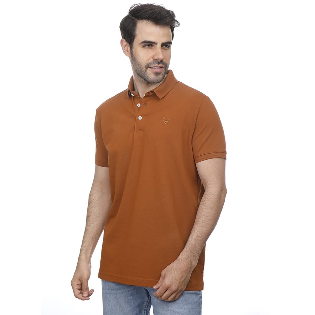 Coup – Solid Polo-shirt with Short Sleeves