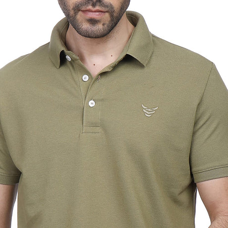 Coup – Solid Polo-shirt with Short Sleeves