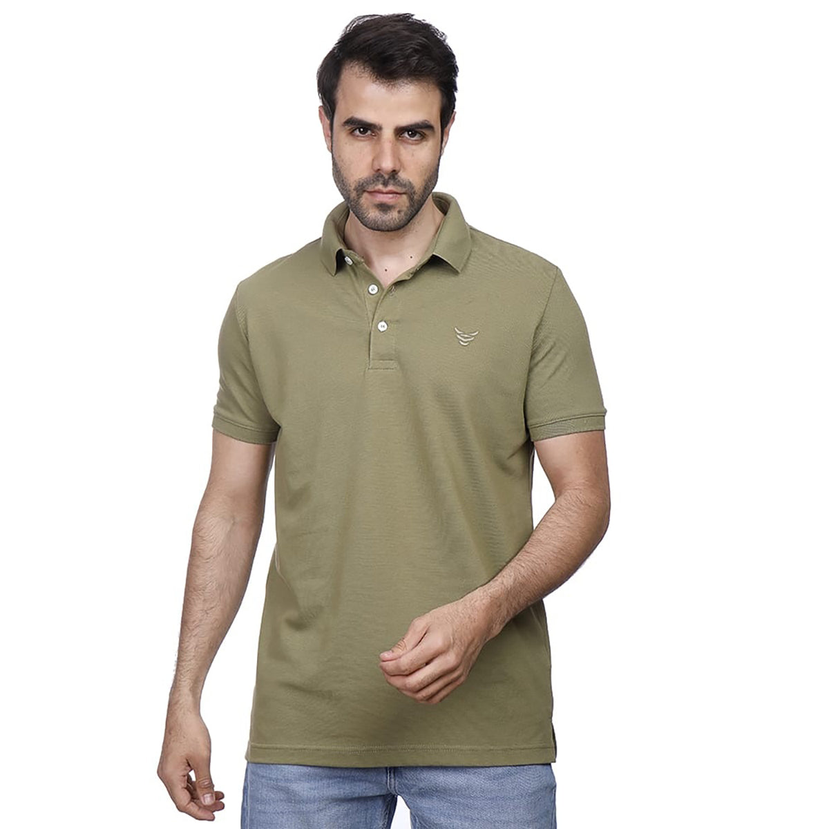 Coup – Solid Polo-shirt with Short Sleeves
