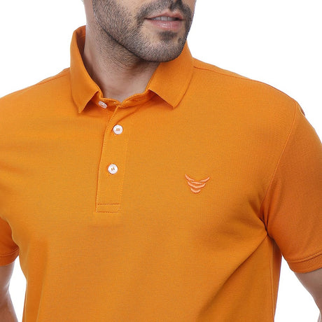 Coup – Solid Polo-shirt with Short Sleeves