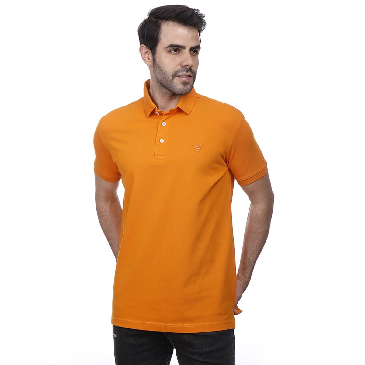 Coup – Solid Polo-shirt with Short Sleeves